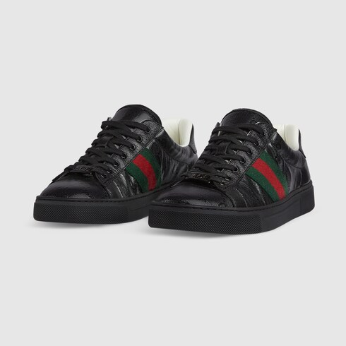 Gucci: Black GG Ace Sneakers