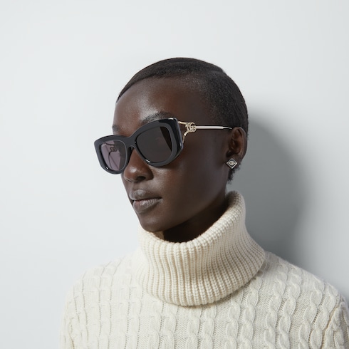 Rectangular frame sunglasses