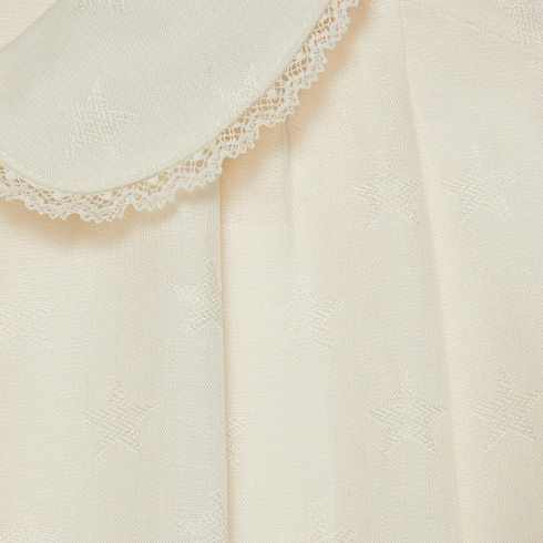 Camicia bambino in cotone jacquard con stelle GG