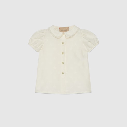 Robe pour bébé en jacquard de coton à motif étoiles GG