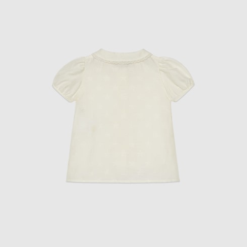 Robe pour bébé en jacquard de coton à motif étoiles GG