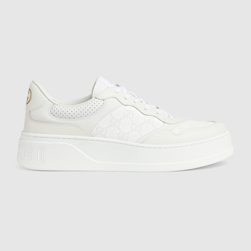 Men's GG trainer in White Leather | GUCCI® SI