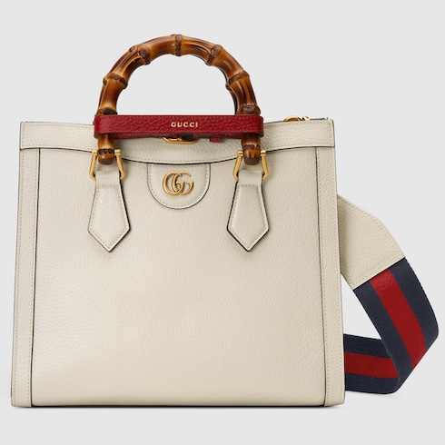 Gucci Diana small tote bag in white leather GUCCI Canada