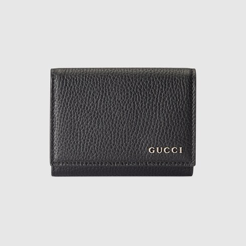 Tri-fold wallet with Gucci logo