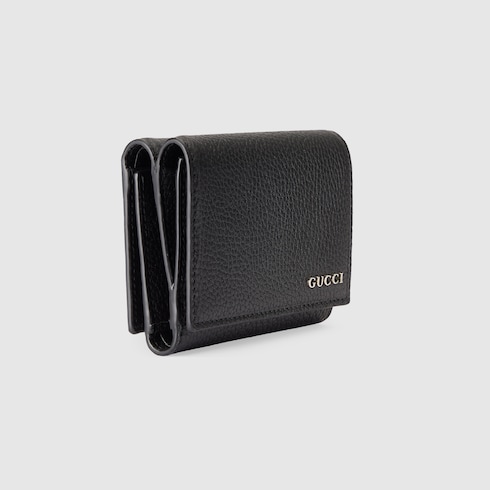 Tri-fold wallet with Gucci logo