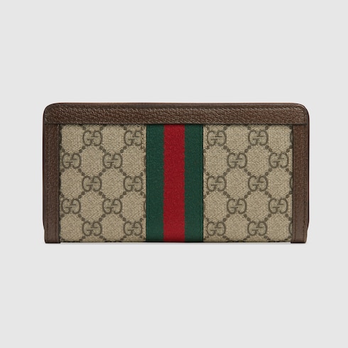 Gucci GG Supreme Round Zipper Long Wallet