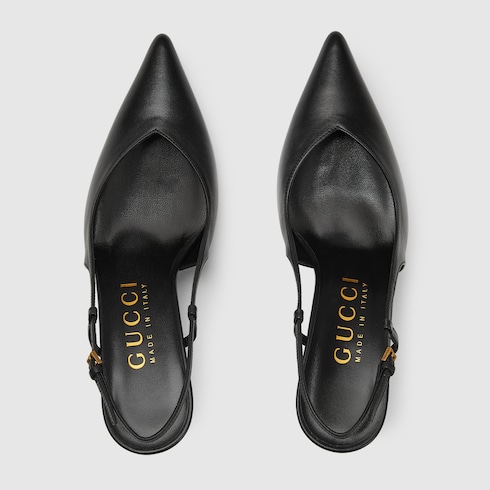 Gucci botines de on sale piel con correa