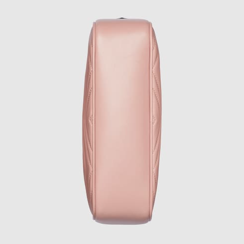 Kleine GG Marmont Schultertasche in hellrosafarbenes Leder | GUCCI® DE 