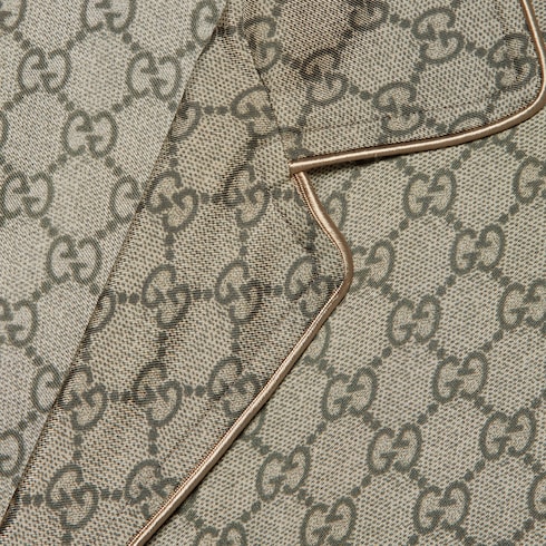 Camicia in seta con stampa GG

