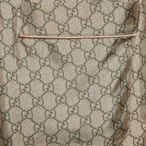 GG supreme print silk trousers Detail 4