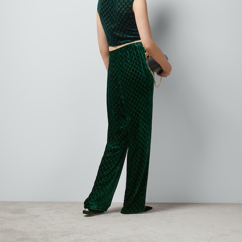 Pantalon en velours GG