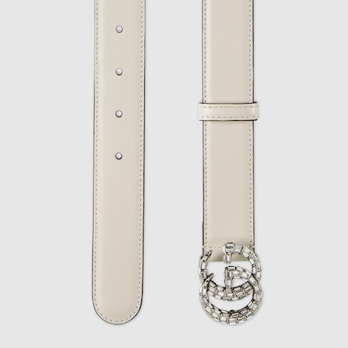 GG Marmont thin belt with crystals Detail 2