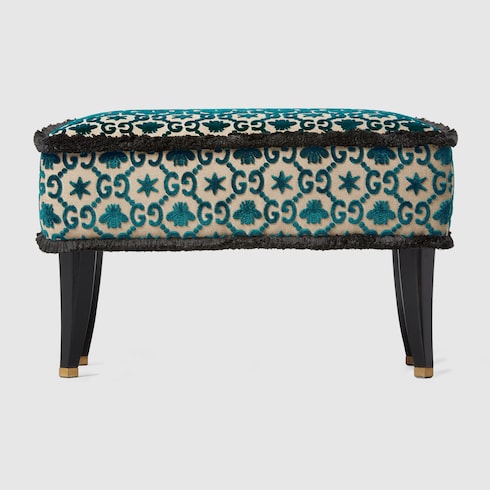 Sgabello con motivo GG jacquard