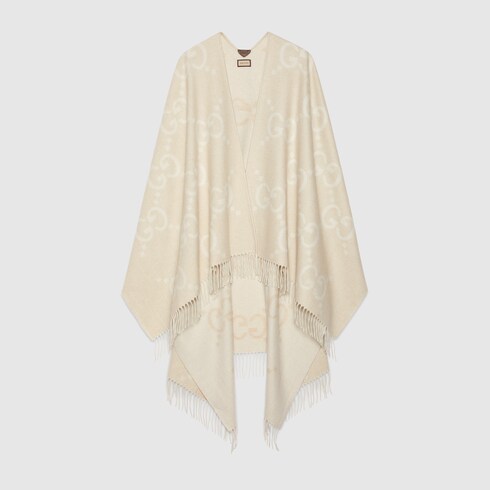 Двусторонний кейп из кашемира jumbo GG