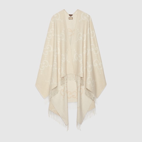 Wendbares Cape aus Kaschmir mit Jumbo GG