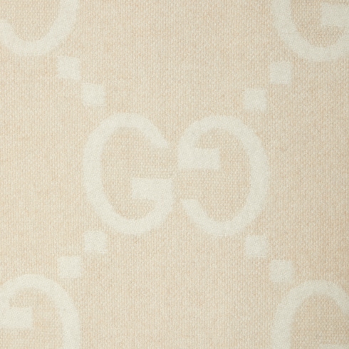Capa reversible de cashmere con GG jumbo