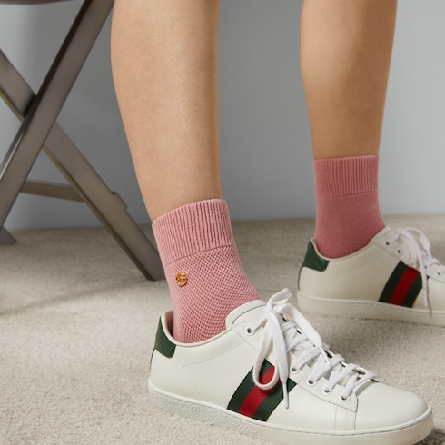 Cotton blend socks with Interlocking G