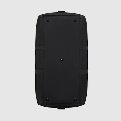 Rubber-effect large duffle bag