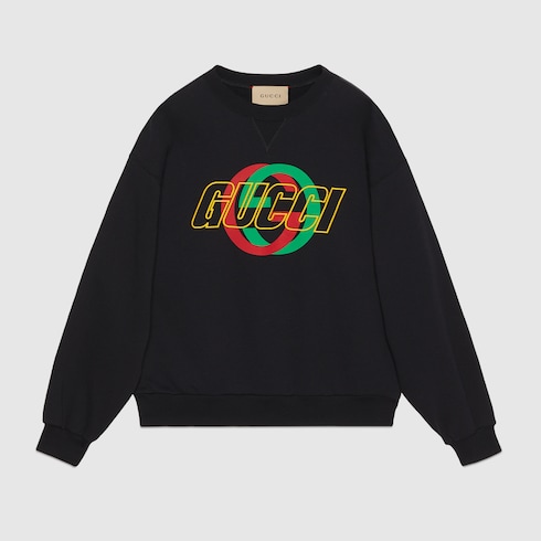 Cotton jersey sweatshirt with embroidery Detail 2