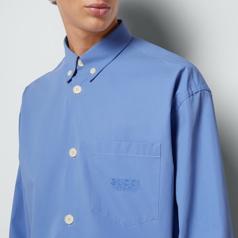 Gucci cheap blue shirt