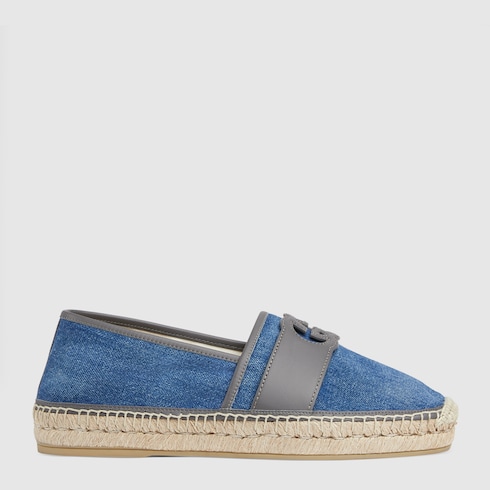 Gucci Blue Espadrilles Gucci Beige And Blue Espadrilles display picture 3
