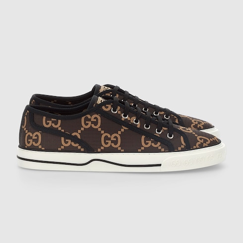Gold gucci hotsell tennis shoes