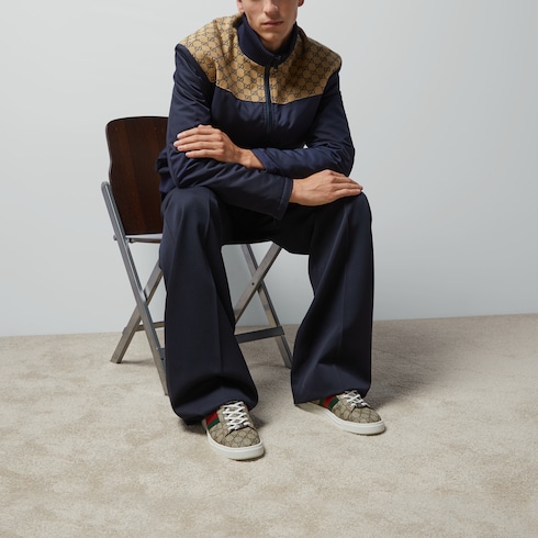 Sneaker Gucci Ace uomo con dettaglio Web