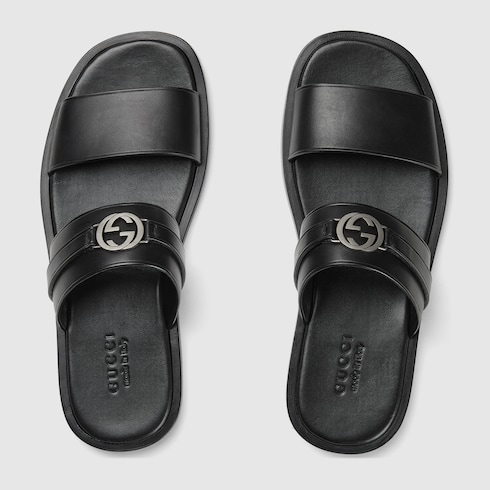 Sandales avec détail GG enlacés pour homme