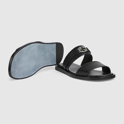 Sandales avec détail GG enlacés pour homme