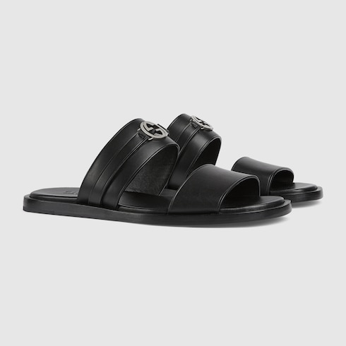 Sandales avec détail GG enlacés pour homme