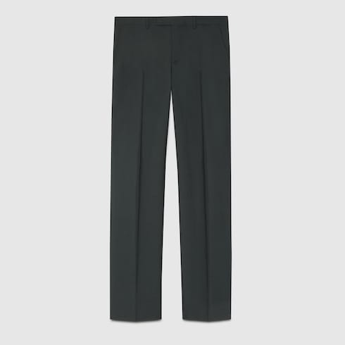 Anzug aus Wolle und Mohair in dunkelgrün | GUCCI® DE