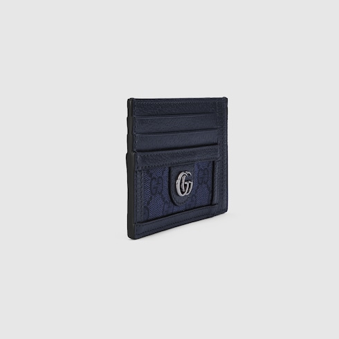 Ophidia GG card case in blue and dark blue Supreme | GUCCI® US