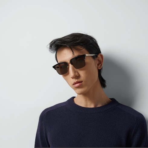 Rectangular frame sunglasses
