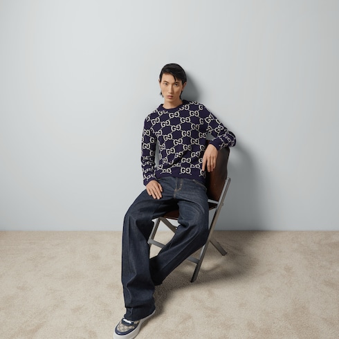 GG wool jacquard sweater