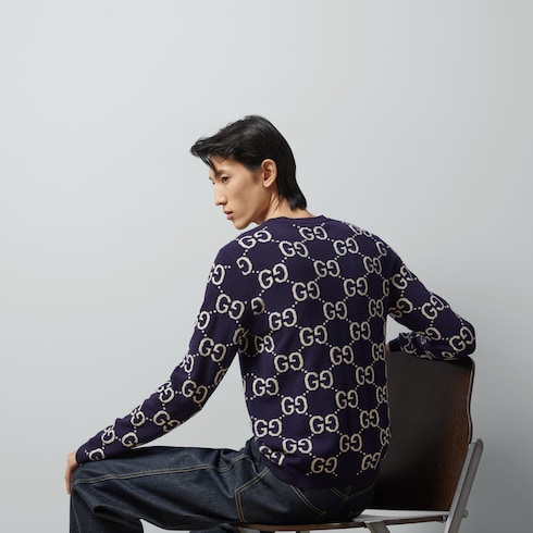 GG wool jacquard sweater