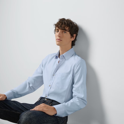 Chemise en coton avec broderie Double G