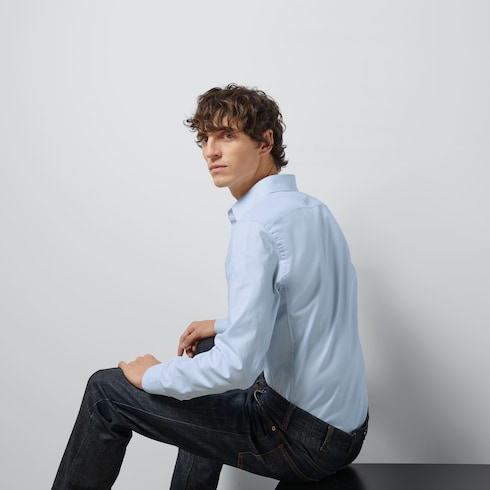 Chemise en coton avec broderie Double G