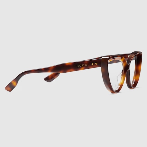 Cat eye optical frame in tortoiseshell | GUCCI® HU