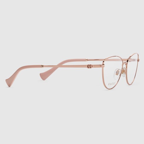Occhiale cat-eye in oro rosa GUCCI® IT