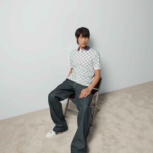 GG stretch cotton polo
