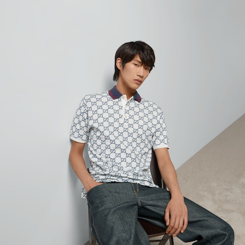 GG stretch cotton polo