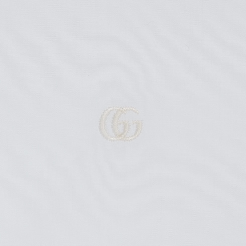 Рубашка из хлопка и шелка с Double G