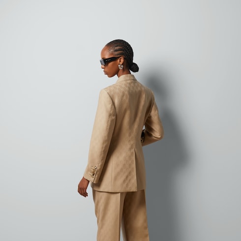 Veste en jacquard de laine GG