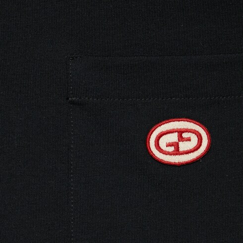 Poloshirt aus Baumwolle mit GG in schwarz | GUCCI® DE 