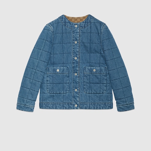 Reversible denim jacket