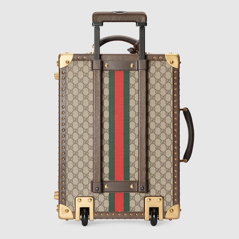 Gucci Savoy〕キャリーオン トランク ・ベージュ＆エボニー GG