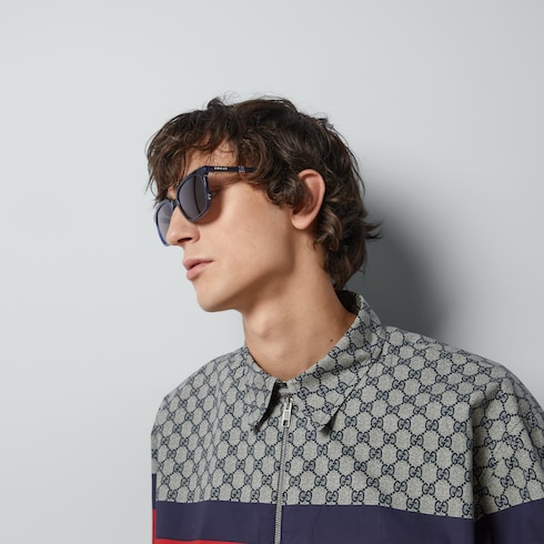 Square-frame sunglasses