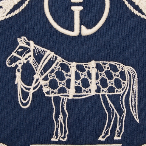 Sweatshirt aus Baumwolljersey mit Stickerei