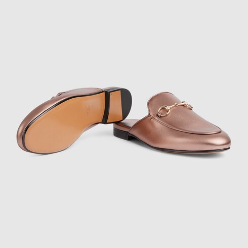 Women s Princetown slipper in copper leather GUCCI US