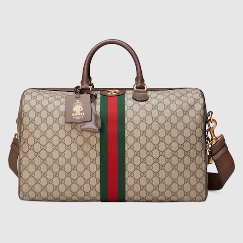 Mittelgroße Gucci Savoy GG Reisetasche in GG Supreme | GUCCI® DE